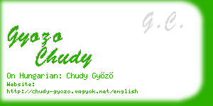 gyozo chudy business card